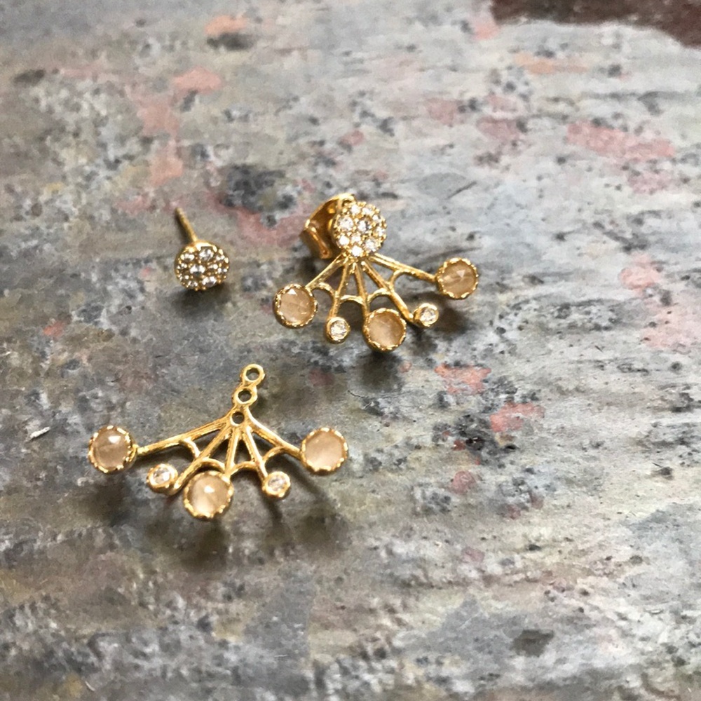 Anthropologie 2 part earrings